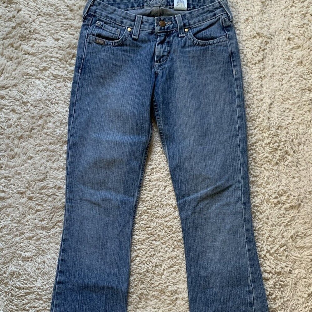 CRUEL GIRL Womens Size 0 Long Low-Rise Denim Bootcut Jeans #CB62753001